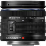 OM System 9-18mm lens for Micro Four Thirds cameras, ideal for wide-angle photography.