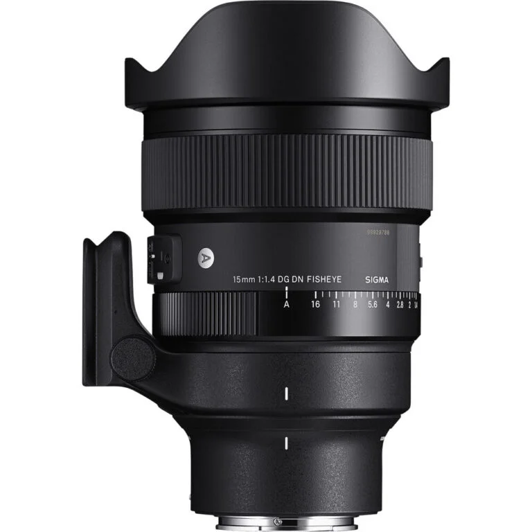 Sigma 15mm f/1.4 DG DN Fisheye lens for mirrorless cameras.