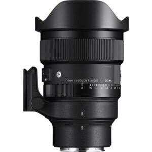 Sigma 15mm f/1.4 DG DN fisheye lens for mirrorless cameras.