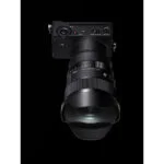 Sigma fp camera with wide-angle lens on black background, available at Camix UK.