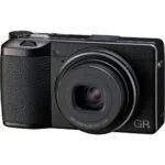 Compact digital camera with GR lens, ideal for photography enthusiasts.