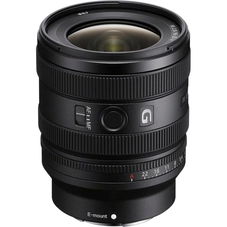 Sony E mount wide angle lens for mirrorless cameras, available at Camix UK.