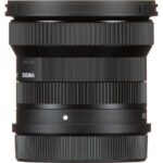 Sigma camera lens with black finish, ideal for professional photography and compatible with various camera brands.