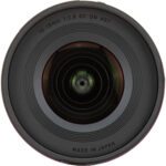Close-up of a camera lens, 10-18mm f/2.8, ideal for wide-angle photography.