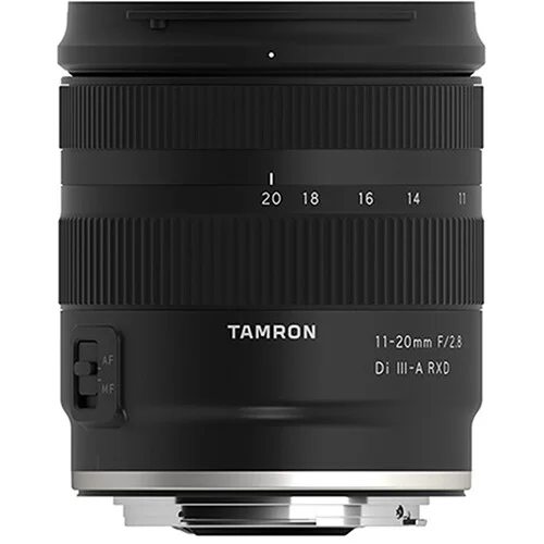 Tamron 11-20mm F/2.8 Di III-A RXD lens for mirrorless cameras.
