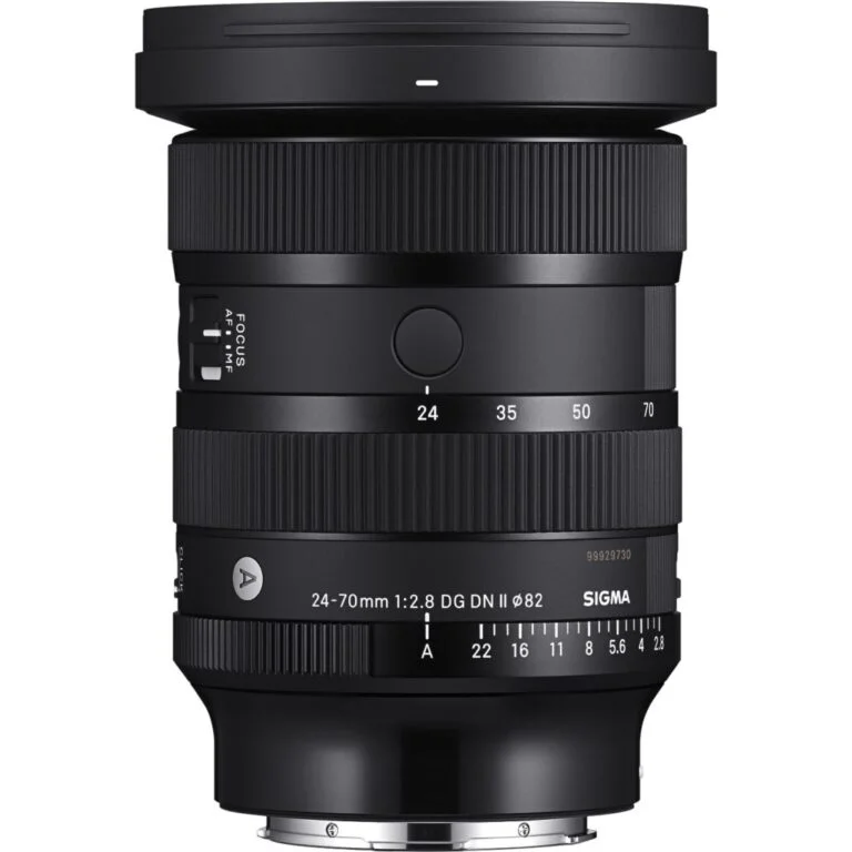 Sigma 24-70mm f/2.8 DG DN Art lens for mirrorless cameras.