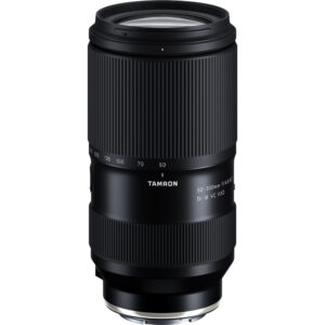 Tamron 50-300mm lens for mirrorless cameras, ideal for versatile photography.