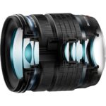 Cross-section of a professional camera lens showcasing internal elements, ideal for photography enthusiasts.