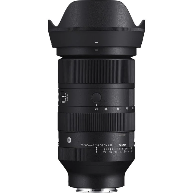 Sigma 28-105mm f/2.8 DG DN lens for mirrorless cameras, available at Camix UK.
