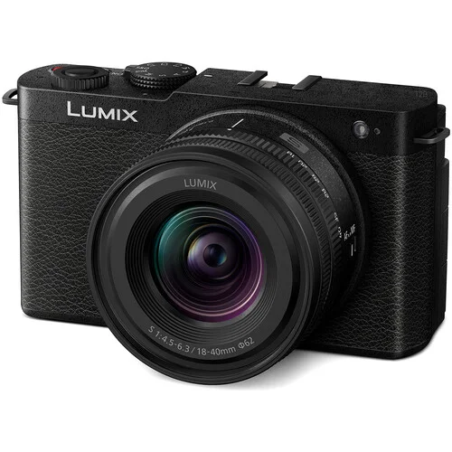 Panasonic Lumix mirrorless camera with lens, ideal for photography enthusiasts.