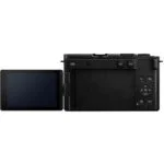 Back view of a digital camera with a flip-out screen, available at Camix UK.