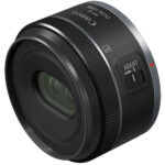 Canon RF-S lens with dual function ring for mirrorless cameras.