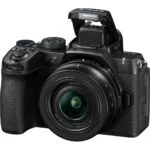 Nikon mirrorless camera with lens, ideal for photography enthusiasts in the UK.
