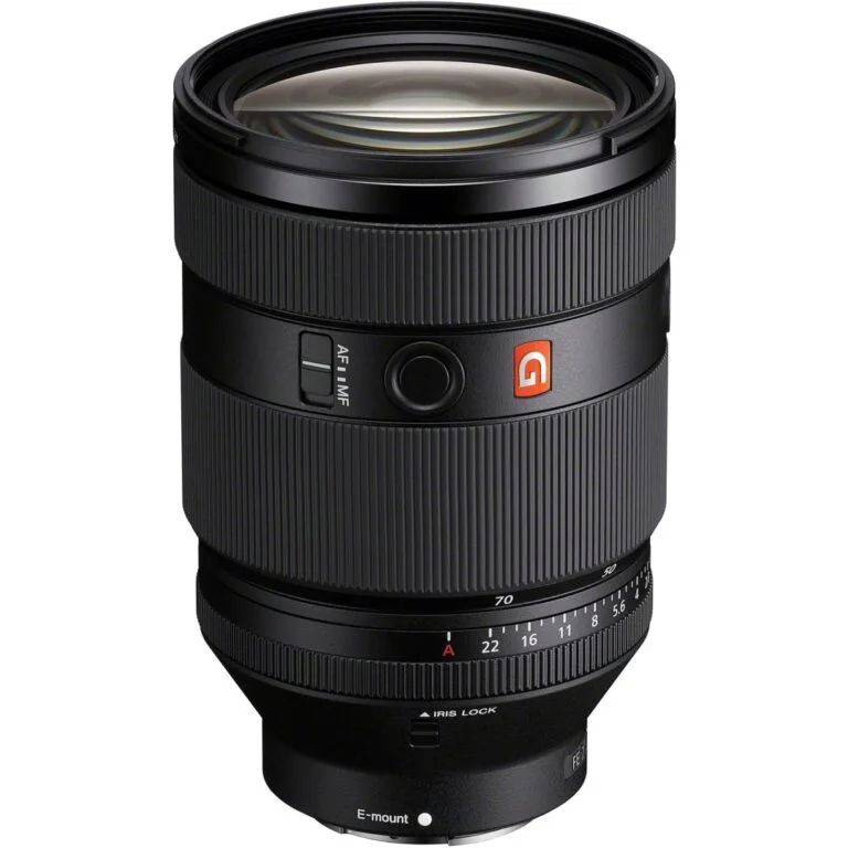 Sony E mount zoom lens for professional photography, available at Camix camera shop UK.