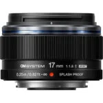 OM System 17mm f/1.8 splash-proof lens for Micro Four Thirds cameras.