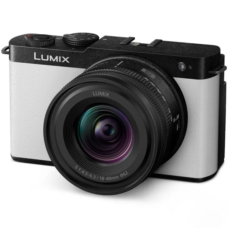 Lumix S9 camera with 18-40mm lens, available at Camix UK.