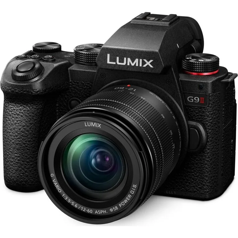 Panasonic G9 II camera with 12-60mm lens, available at Camix UK.