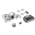 DJI drone with controller and accessories, available at Camix camera shop UK.