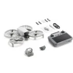 DJI drone with controller and accessories, available at Camix camera shop UK.
