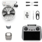 DJI drone and accessories including controller, propellers, and cables from Camix camera shop UK.