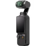 DJI handheld gimbal camera with touchscreen, ideal for video recording and photography.