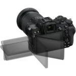 Mirrorless camera with adjustable LCD screen, ideal for photography enthusiasts.