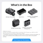 DJI Mavic 4 Pro drone package with accessories including batteries and remote.