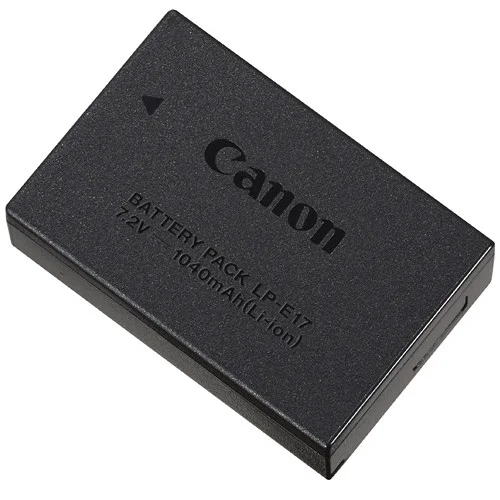 Canon LP-E17 battery pack for cameras, available at Camix UK.