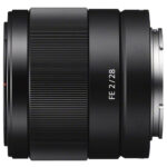 Sony FE 28mm f/2 lens for mirrorless cameras, ideal for photography enthusiasts.