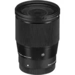 Sigma 16mm f/1.4 DC DN lens for mirrorless cameras, available at Camix UK.