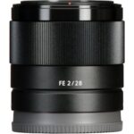 Sony FE 28mm f/2 lens for mirrorless cameras, ideal for photography enthusiasts.