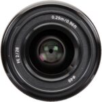 Sony FE 28mm f/2 lens for mirrorless cameras, ideal for photography enthusiasts.