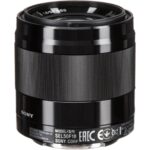 Sony E 50mm f/1.8 OSS lens for mirrorless cameras, ideal for portraits and low-light photography.