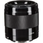 Sony E mount 50mm f/1.8 lens for mirrorless cameras, ideal for photography enthusiasts.