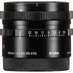 Sigma 45mm f/2.8 DG DN lens for mirrorless cameras, available at Camix UK.