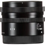Black camera lens with focus and zoom rings, suitable for DSLR and mirrorless cameras.