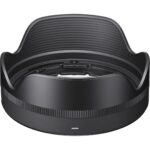 Black camera lens hood for photography equipment