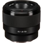 Sony FE 50mm f/1.8 lens for mirrorless cameras, ideal for photography enthusiasts.