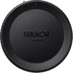 Nikon NIKKOR Z mount camera body cap for lens protection.