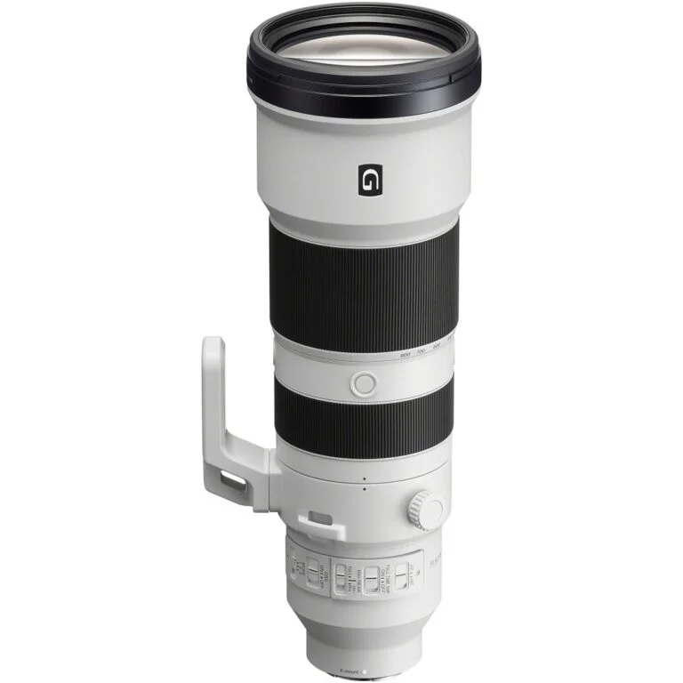 Sony telephoto lens for professional photography, available at Camix camera shop UK.