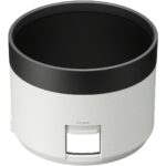 White camera lens hood for photography equipment