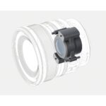 Illustration of a camera lens with internal components, highlighting photography gear details.