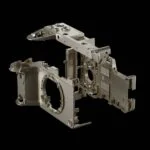 Metal camera body frame for professional photography equipment