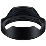 Camera lens hood for professional photography equipment.