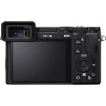 Back view of a digital camera with a screen and controls, ideal for photography enthusiasts.