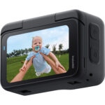 Insta360 camera capturing a playful moment outdoors, available at Camix UK.