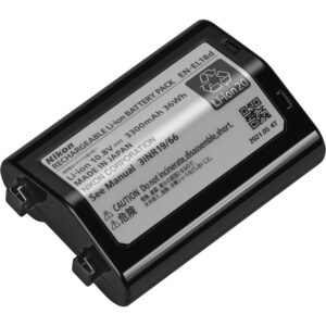 Nikon rechargeable Li-ion battery pack for cameras, model EN-EL18d.