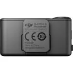 DJI Mic 3 Receiver, compact audio accessory for cameras, shown from the back.