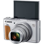 Canon SX740 HS digital camera with flip screen and 40x optical zoom.