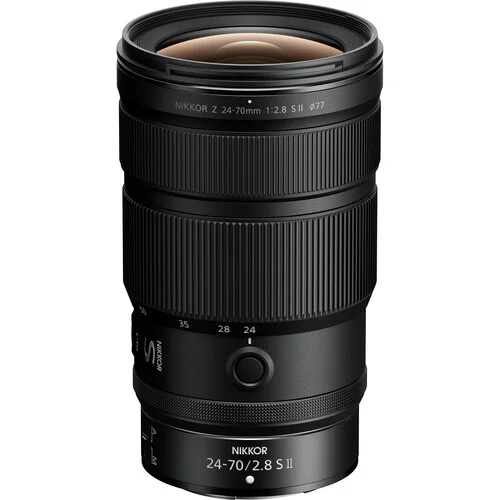 Nikon Z 24-70mm f/2.8 S lens for mirrorless cameras, ideal for professional photography.